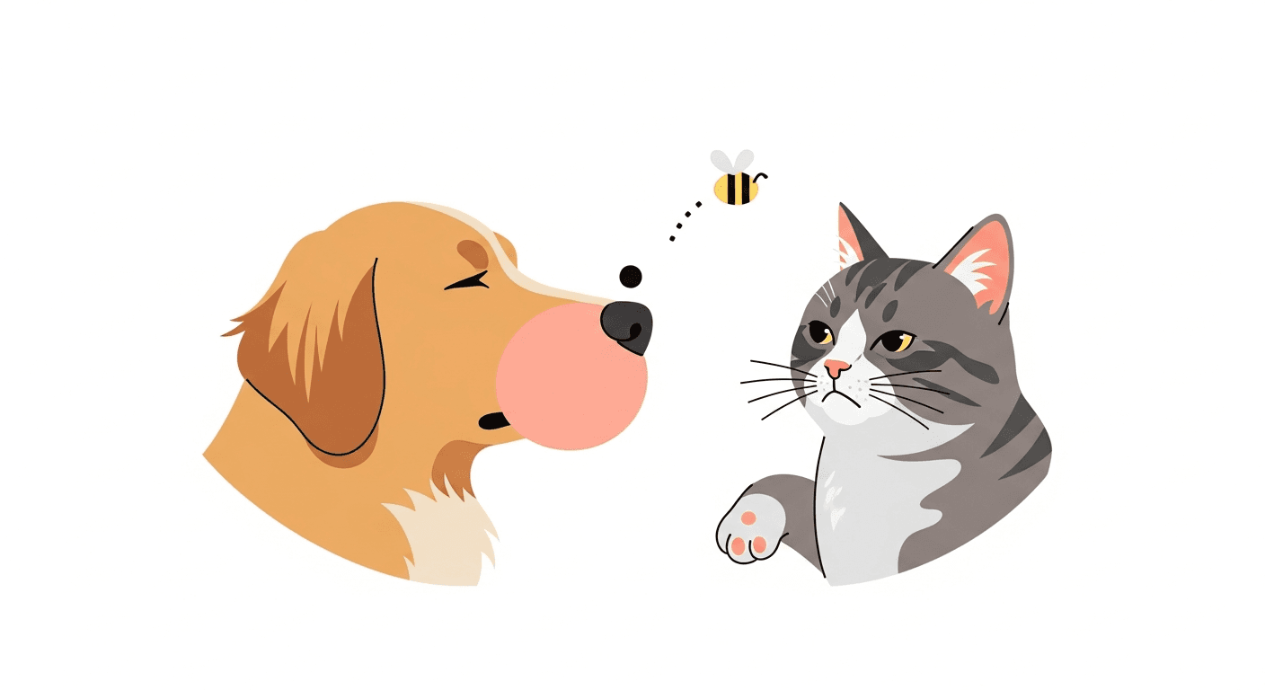 Bee Sting in Pets: From Mild Reaction to Anaphylaxis