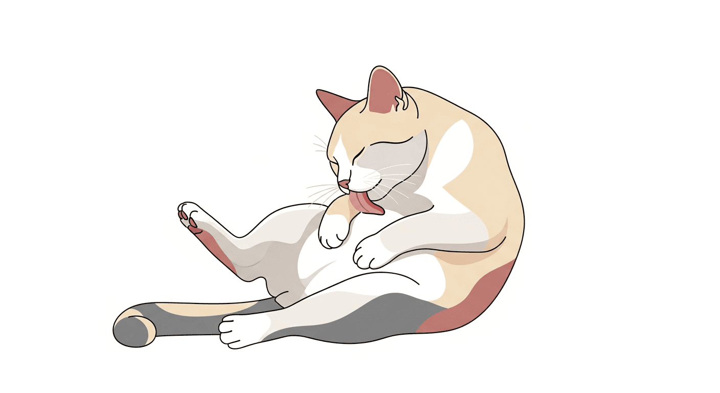 Cat Over-Grooming and Belly Licking: Causes and Solutions