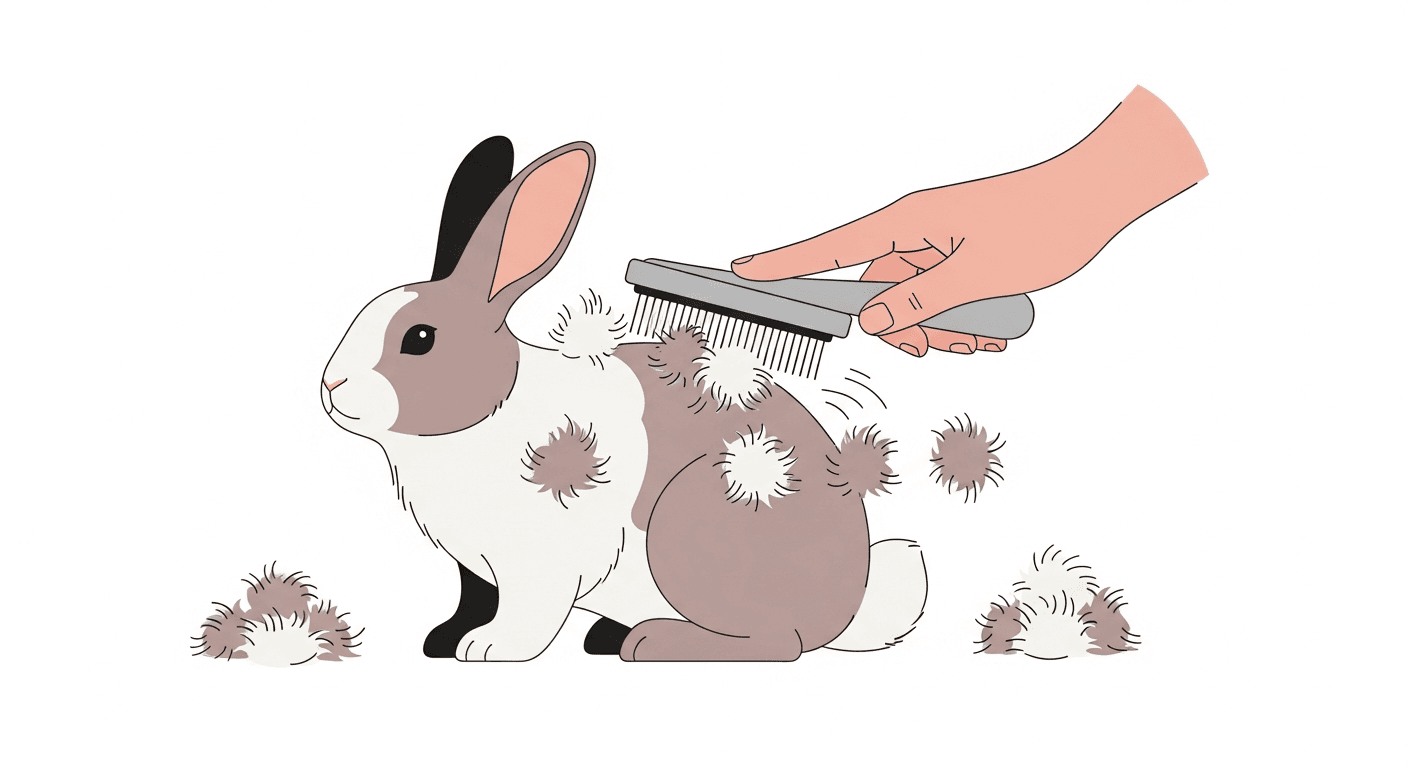 Rabbit Shedding and Grooming: Preventing Hairballs and Skin Problems
